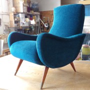vintage, scandinave, artisan tapissier, montreuil