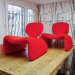 fauteuil vintage, Bagnolet, Montreuil, Paris, Designer, Paulin, Mourgue, Steiner, artisan tapissier, Airborne