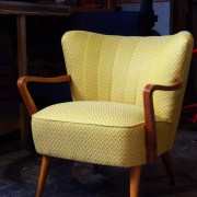 fauteuil vintage, Bagnolet, Montreuil, Paris, Designer, Paulin, Mourgue, Steiner, artisan tapissier, Airborne, artisan tapissier