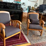 fauteuil vintage, Bagnolet, Montreuil, Paris, Designer, Paulin, Mourgue, Steiner, artisan tapissier, Airborne, artisan tapissier
